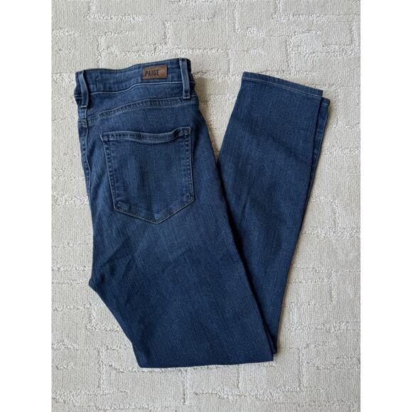 Paige Jeans Skinny Straight Verdugo Ankle Mid Rise Pants Denim - Picture 2 of 9